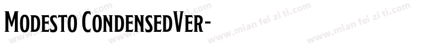 Modesto CondensedVer字体转换